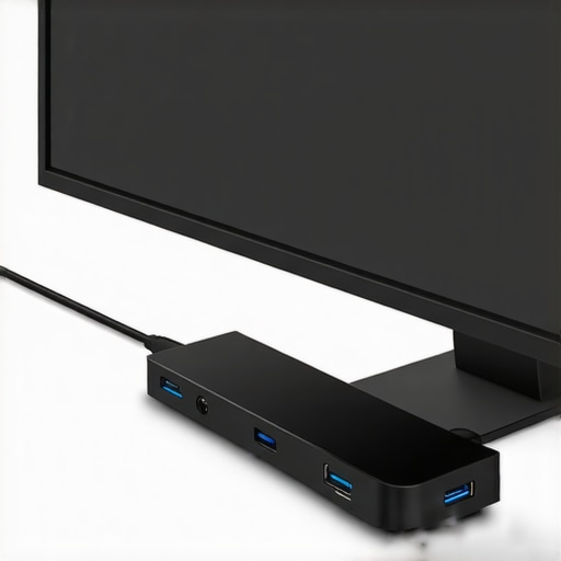 Advanced USB C and Thunderbolt Docking Station 2024 USB C and Thunderbolt docking station with multiple monitor connections and sleek modern design.