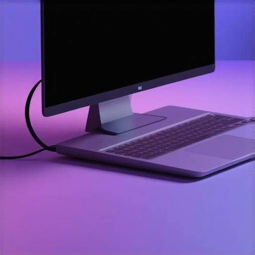 Multi-Monitor Setup with Thunderbolt Dock in 2024 A modern workspace with a laptop connected to a Thunderbolt dock, multiple monitors, keyboard, and mouse