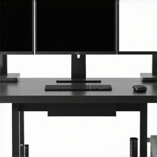 Pro Maintenance Tools for Multi-Monitor Setups Person cleaning and maintaining multi-monitor workstation with specialized tools